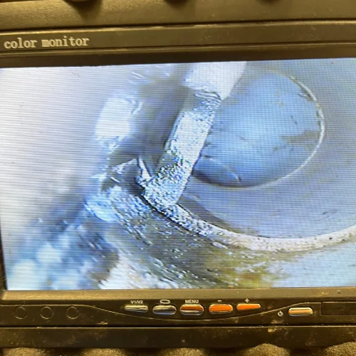 professional sewer camera inspecting pipes before operation