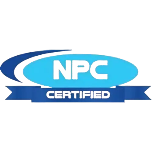 NPC National Plasterers Council Certified badge at Gorlin Pools in Lakehurst, NJ