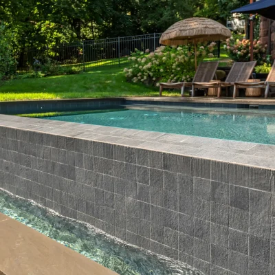 negative edged pool installation new york