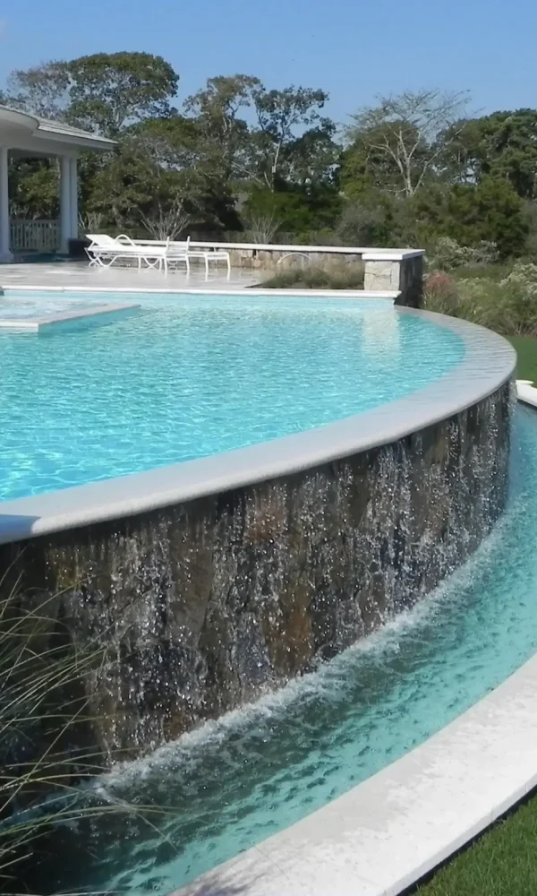 custom water feature in pool southampton new york