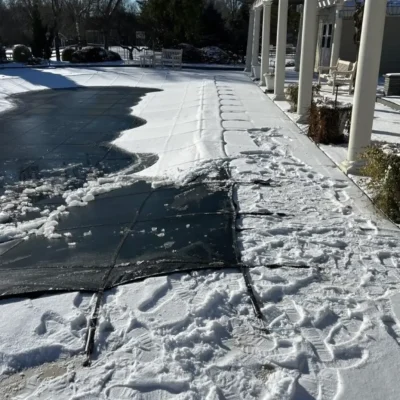 pool winter preparation in southampton ny